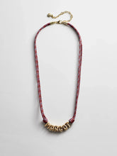 Bubble Letter Custom Paracord Necklace - Red