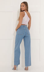 One Shoulder Top in Purple Swirl