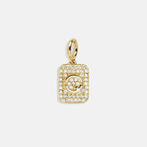 Block Pavé Initial Cluster Charm - Q