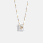 Clementine Initial Necklace - Gold/Pavé