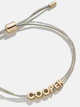 Custom Cord Bracelet - Silver