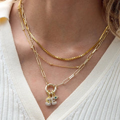 Cluster Charm Necklace - Hera Chain & Charm Ring