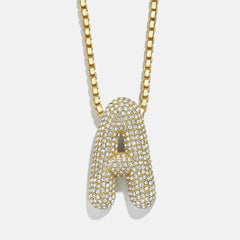 Bubble Initial Necklace