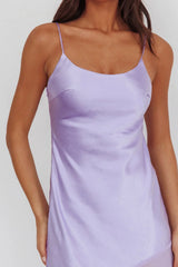 Gilded Dream Chiffon Hem Maxi Dress Lilac