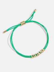 Custom Cord Bracelet - Bright Green