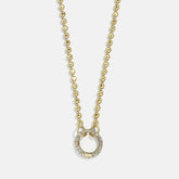 Cluster Charm Necklace Chain - Ball Chain & Charm Ring