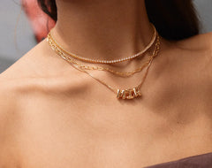 Bubble Letter Custom Necklace - Small Bubble Letter