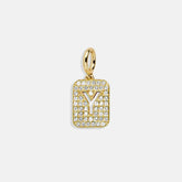 Block Pavé Initial Cluster Charm - Y