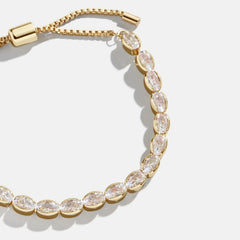 Bridget Cubic Zirconia Tennis Bracelet - Oval
