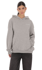 Fleece Lucy Hoodie in Grey