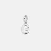 Classic Silver Initial Cluster Charm - G