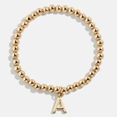 Dangle Charm Initial Pisa Bracelet - Gold