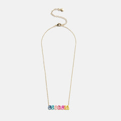 Color Me Mine Kids’ Custom Nameplate Necklace - Multi