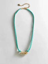 Bubble Letter Custom Paracord Necklace - Turquoise