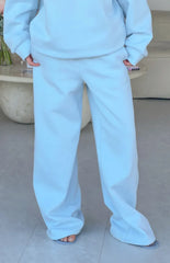 Pip Blue Mid Rise Slouch Fit Trackpants