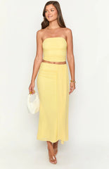 Silvie Yellow Maxi Skirt