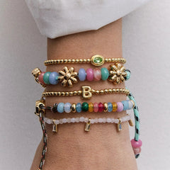 Crystal Beaded Bracelet - Blush