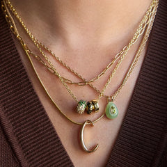 Classic Script Initial Necklace - Classic Script