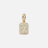 Block Pavé Number Cluster Charm - 7