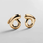 Cassidy Statement Stud Earrings - Gold