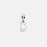 Classic Silver Initial Cluster Charm - D