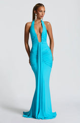 Rosetta Maxi Dress - Aqua