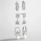 Caught in the Web Spider Earring Set