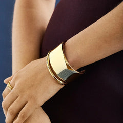 Cleo Classic Thick Cuff - Gold