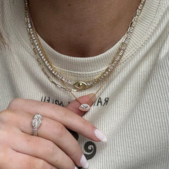 Clove Semi-Precious Birthstone Necklace - Topaz