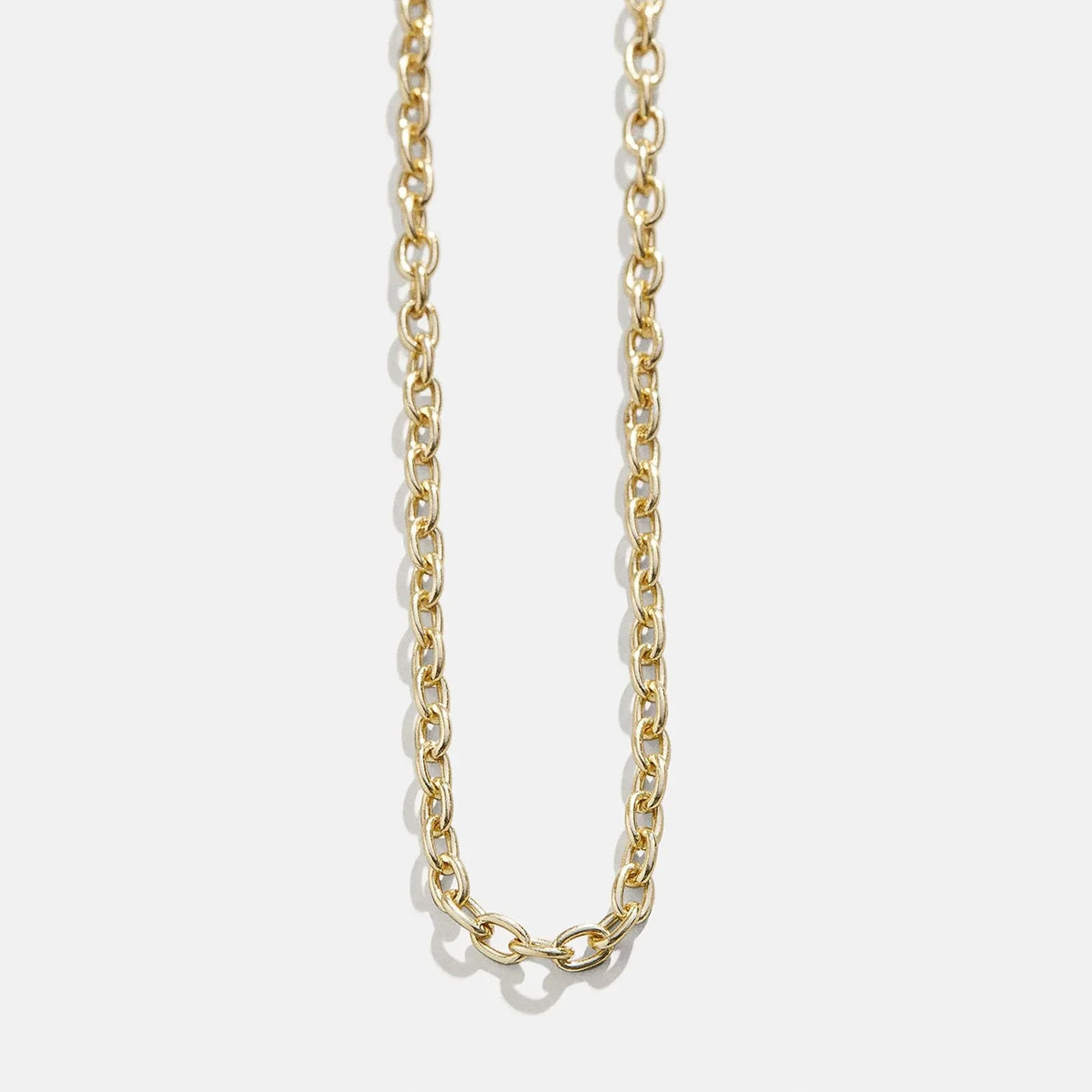 Cluster Charm Necklace Chain - Gold Cable Chain