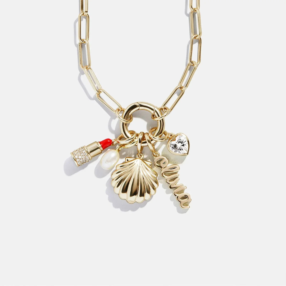 Cluster Charm Necklace - Hera Chain & Charm Ring