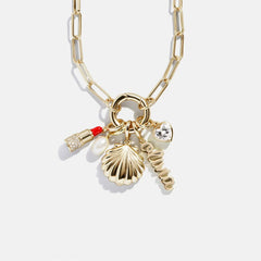 Cluster Charm Necklace - Hera Chain & Charm Ring