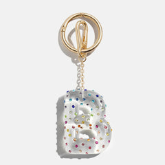 Confetti Initial Bag Charm - Multi