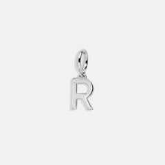 Classic Silver Initial Cluster Charm - R