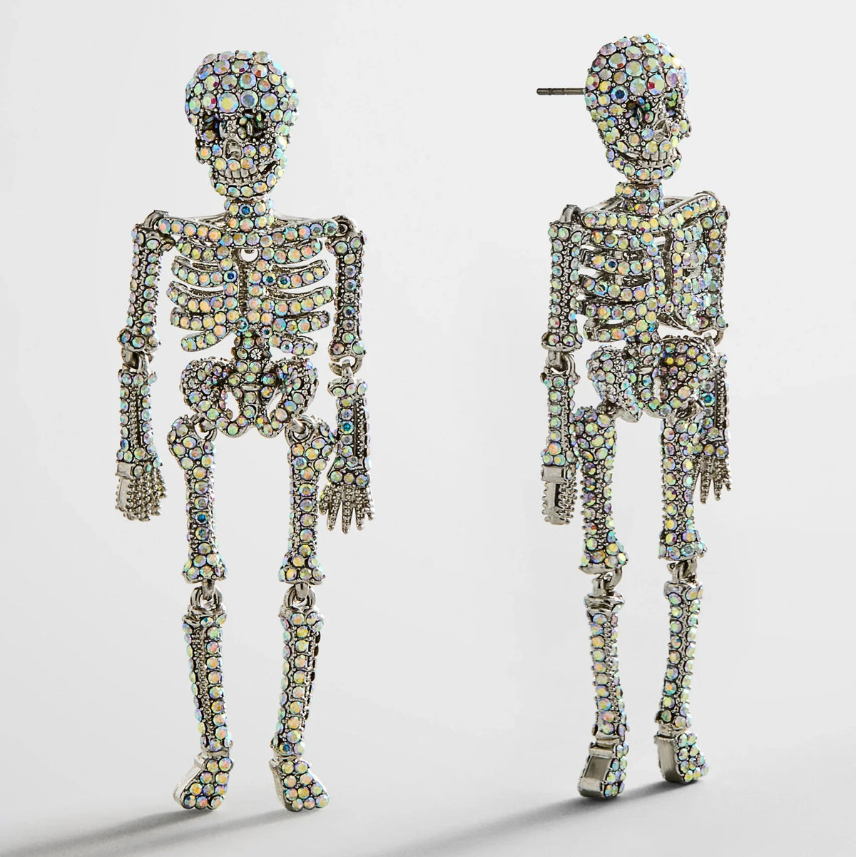 Bone-A-Fide Hottie Earrings - Silver/Iridescent