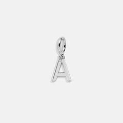 Classic Silver Initial Cluster Charm - A