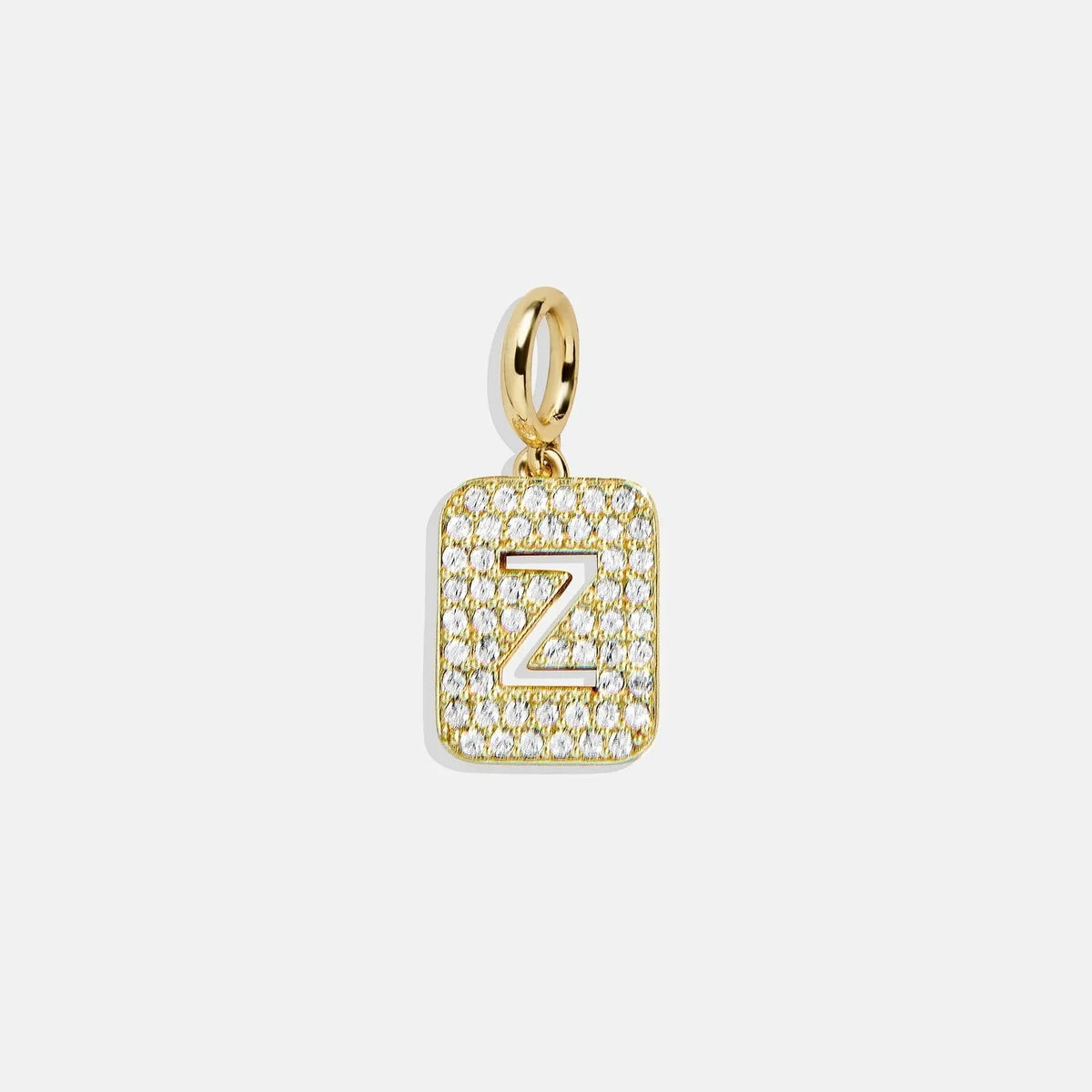 Block Pavé Initial Cluster Charm - Z