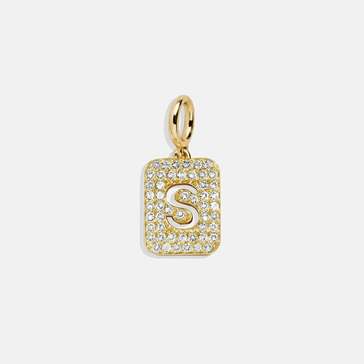 Block Pavé Initial Cluster Charm - S