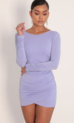 Open Back Dress in Lavender