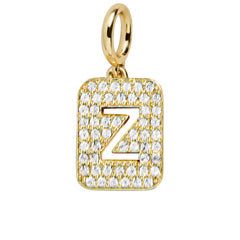 Block Pavé Initial Cluster Charm - Z