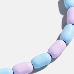 Brighten Up Enamel Beaded Bracelet - Cotton Candy