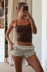 Tango White Polka Dot Shorts