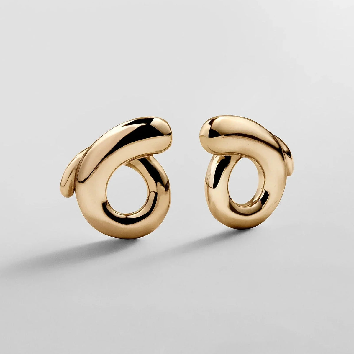 Cassidy Statement Stud Earrings - Gold