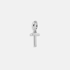 Classic Silver Initial Cluster Charm - T