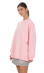 Lucy Oversized Crewneck in Pink