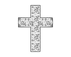 Cross Icon - Pavé Silver