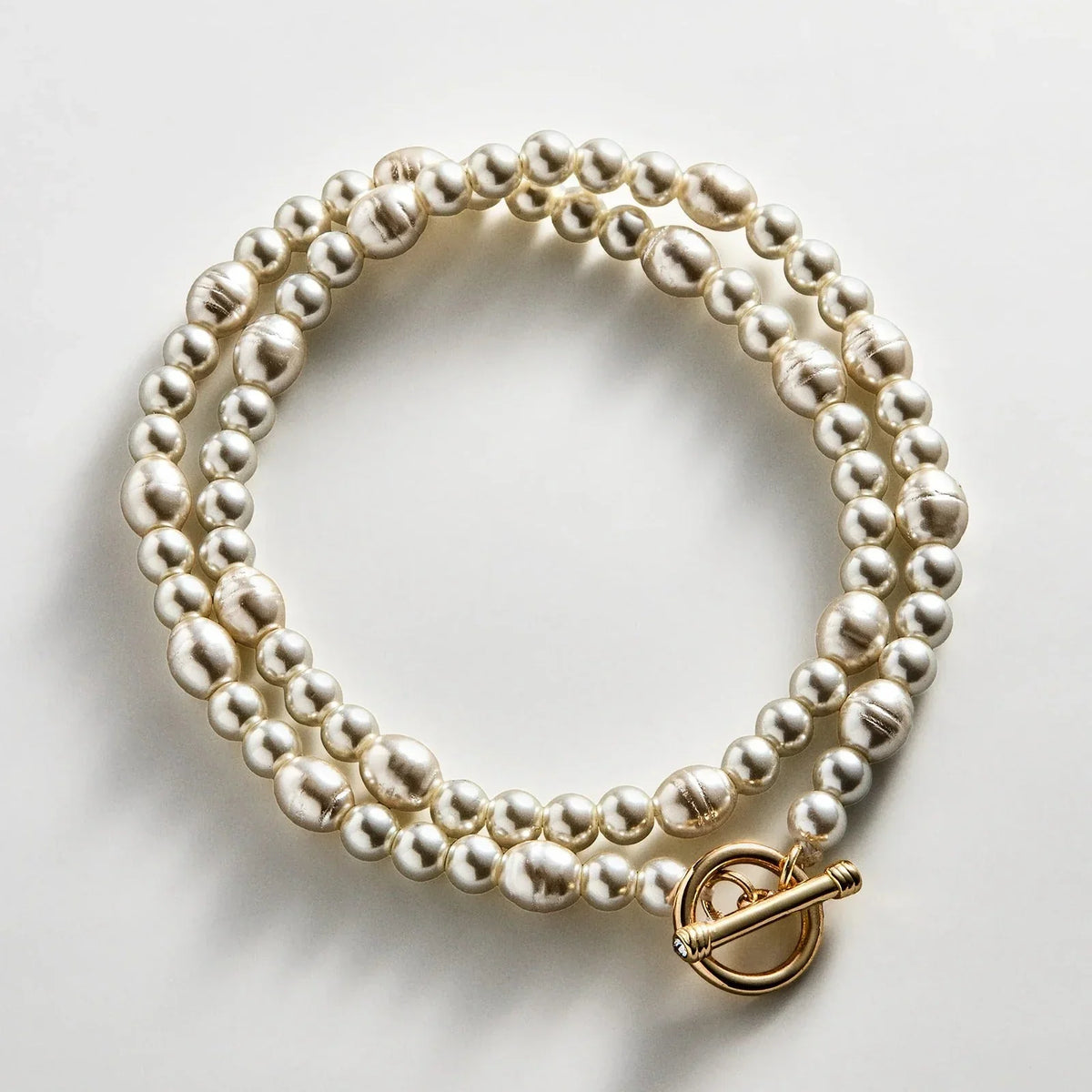 Charlotte Pearl Layered Bracelet - Pearl