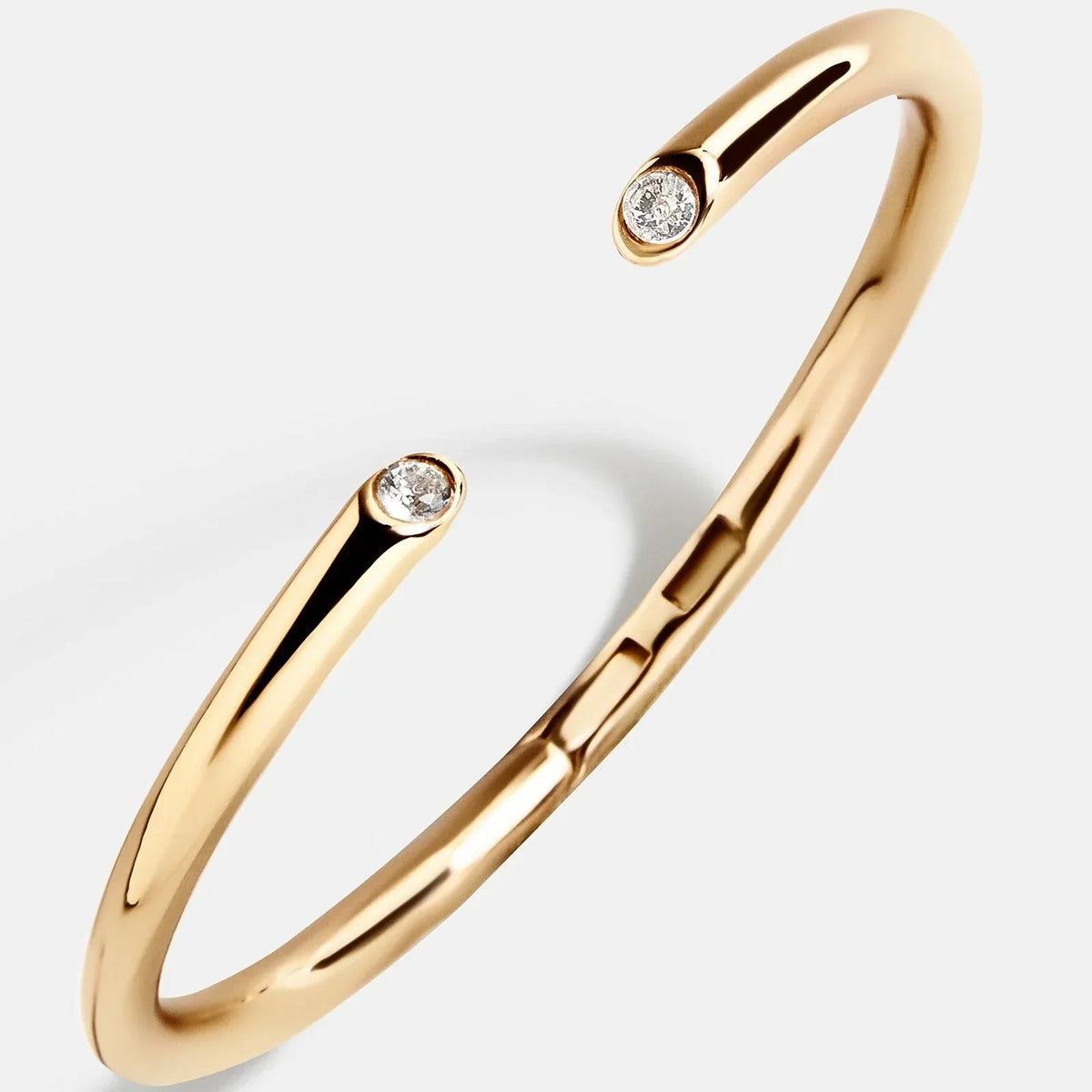Clara Classic Bezel Cuff - Gold/Pavé